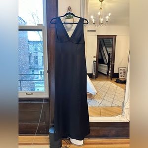 Black Amsale Fluid Satin Leif Dress *ALTERED*